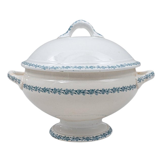 20th Century Belgian Special Edition Porcelain Tureen With Lid For Sale