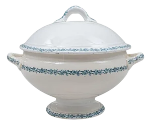 20th Century Belgian Special Edition Porcelain Tureen With Lid
