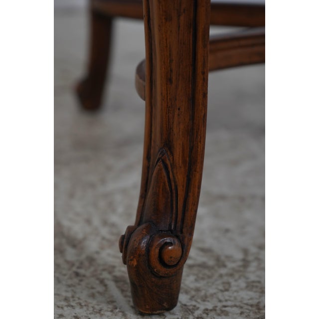 Set of 6 French Louis XV Walnut Cane Back Dining Chairs For Sale - Image 14 of 18