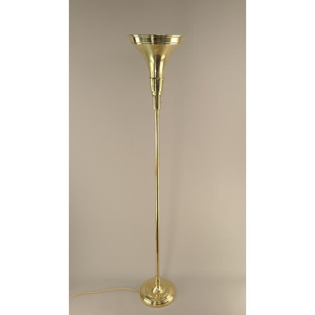 Brass Floor Lamp by Luminator Belge, 1930s For Sale - Image 11 of 11