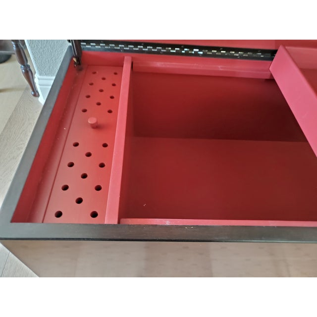 American Neiman Marcus Wood Blanket / Storage Chest For Sale - Image 3 of 7