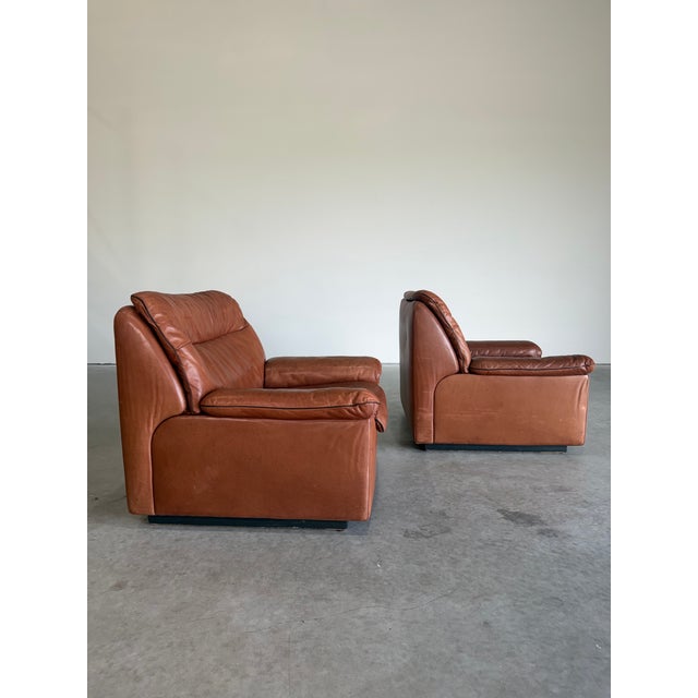 Animal Skin De Sede Attrb Ds-66 Lounge Chair, a Pair. Switzerland c.1970’s For Sale - Image 7 of 12