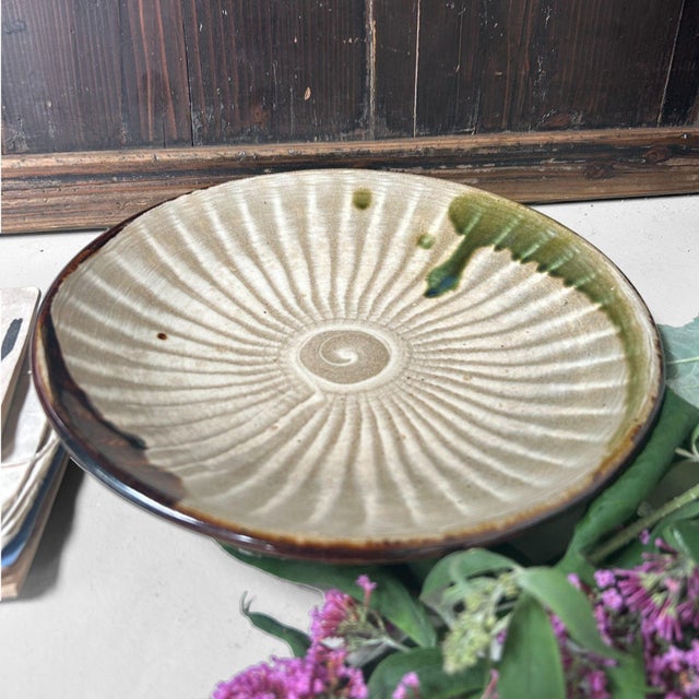 Japanese Ceramic Plate, 1970 For Sale - Image 15 of 17