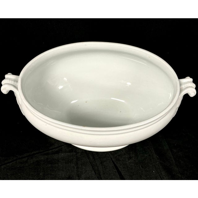 19th Century Ironstone Soup Tureen With Lid/Ladle by J.& G. Meakin Co. For Sale - Image 5 of 12