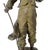 Antique French Louis Guillemin Signed Spelter “Jardinier” Sculpture For Sale - Image 4 of 17