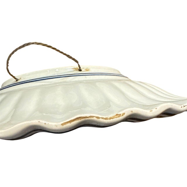 1950s Large Hand Painted Delft Platter For Sale - Image 9 of 9