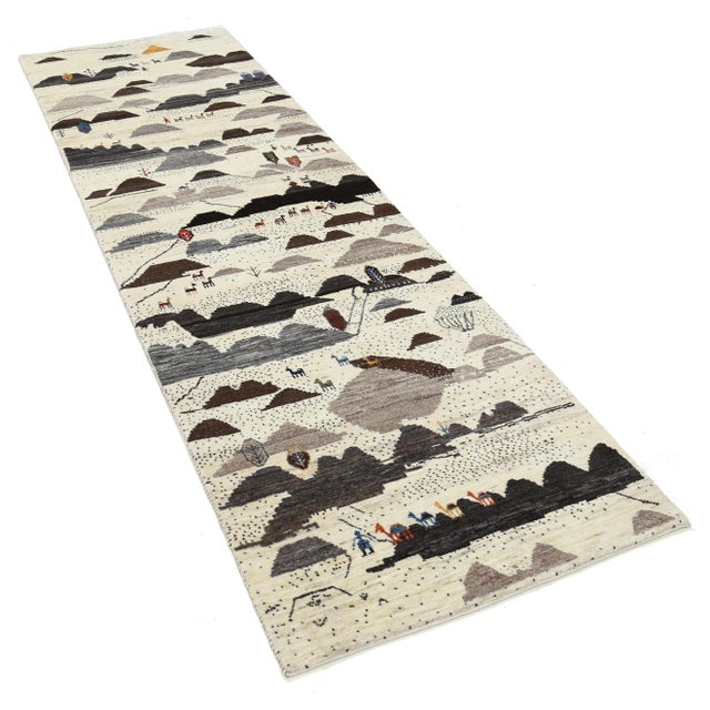 Gabbeh rugs are made by the nomadic Qashqai tribes of southern Persian. They are rough cut and long piled rugs of rich...