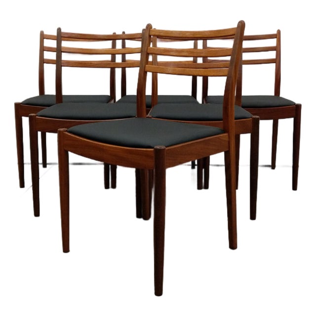 Set of 6 Vintage Mid Century Modern Dining Chairs by G Plan For Sale