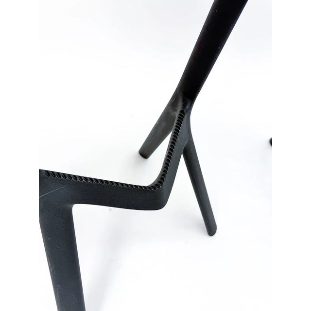 Black Pair Miura Bar Stools by Konstantin Grgic For Sale - Image 8 of 10