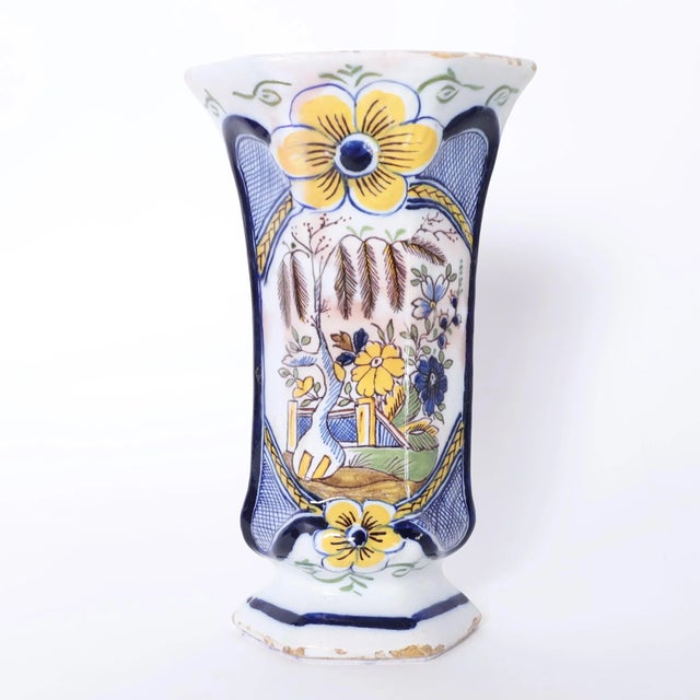 Delftware Group of Five Antique Dutch Urns and Vases For Sale In West Palm - Image 6 of 12