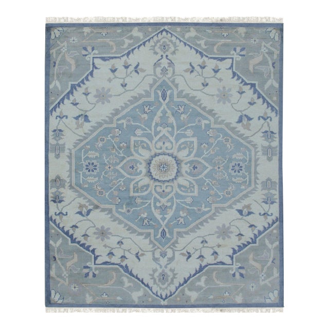 10x14 Soft Color Persian Heriz Tribal Design Stylish Trendy HandKnotted Wool Rug For Sale
