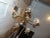 Brass Chandelier with Crystals, 1950s For Sale - Image 9 of 12