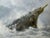 Large Gilt Framed Victorian Painting High Tide Off Trebarwith Strand Beach Dramatic Cornish Shipwreck by Charles Sim Mottram Rba, c.1894 For Sale - Image 14 of 18