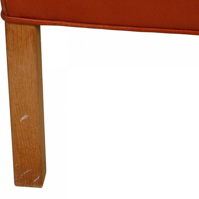 2204 Chair in Cognac Leather by Børge Mogensen, 1980s For Sale - Image 16 of 18