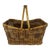Vintage Large Handled Storage Basket For Sale