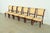 A gorgeous set of six Regency style dining chairs In the manner of Baker Furniture USA, Circa 1980s Carved mahogany...