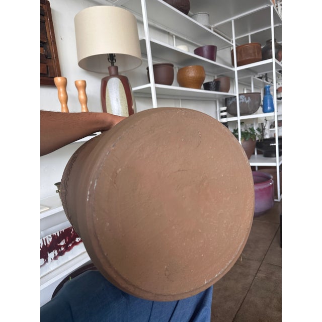 David Cressey & Robert Maxwell for Earthgender Rimmed Sunburst Planter For Sale - Image 10 of 10