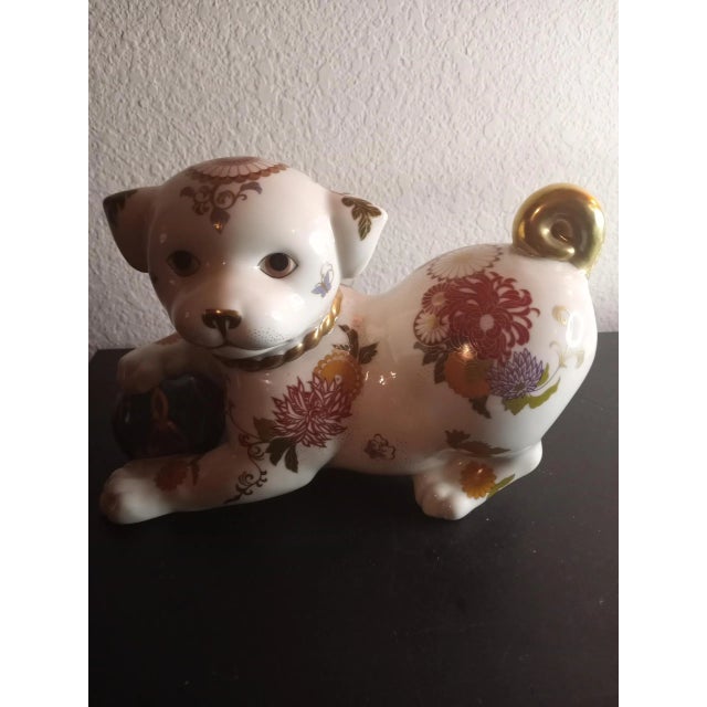 1987 Franklin Mint the Imperial Puppy of Satsuma Figurine For Sale - Image 4 of 8