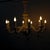 Handcrafted 10-Arm Chandelier in Coated Glass For Sale - Image 13 of 18