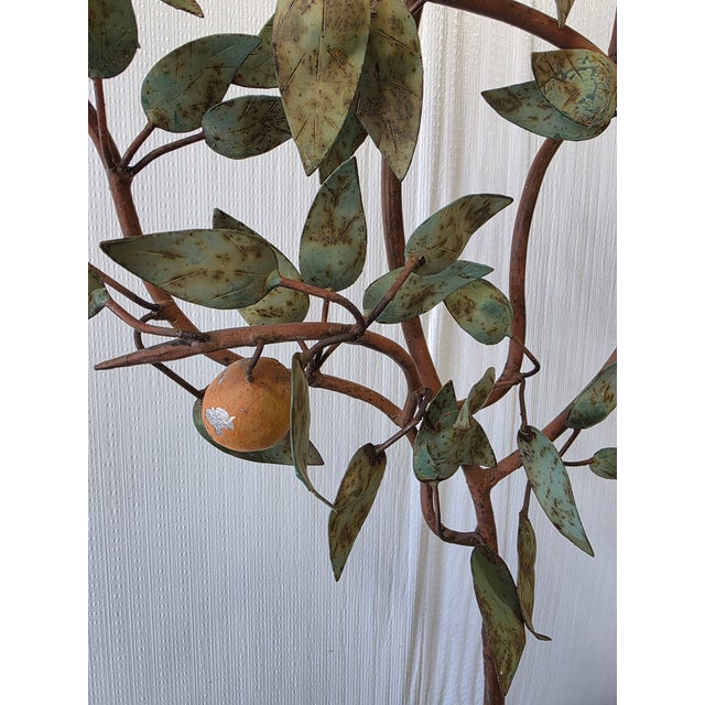 Vintage Mid Century Italian Tole Citrus Tree For Sale In Sacramento - Image 6 of 15