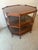 Hollywood Regency 1950s Baker Walnut/ Cane Octagonal Side Table. Top Has Bookmatched Finish. Original Finishes in Pristine Condition. For Sale - Image 3 of 6