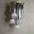 Suspension Chandelier With 7 Lights in Satin Glass, Italy, 1970s For Sale - Image 4 of 10
