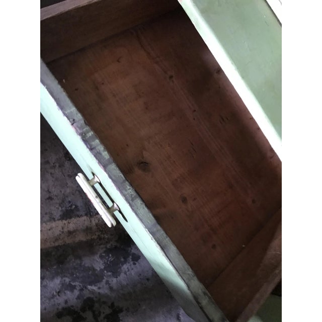 Vintage Glass & Painted Wood Kitchen Cupboard, 1930s For Sale - Image 6 of 12