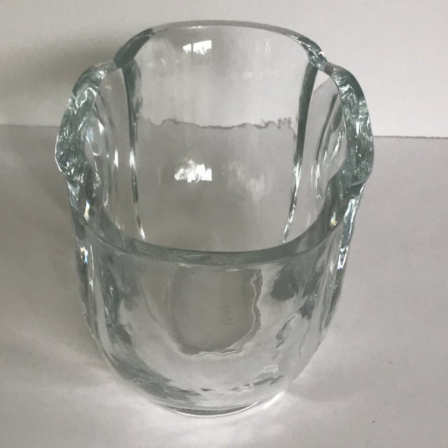 Antique Art Glass Lotus Bowl For Sale - Image 4 of 7