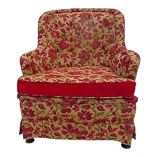 Vintage Bohemian Style Club Chair For Sale