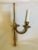 Gilt Brass Tole Rope & Tassel Wall Sconce Salvaged From Foundry Showroom For Sale - Image 4 of 12