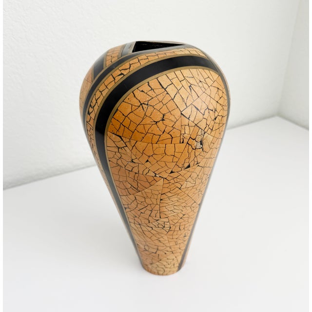 Art Deco Revival Tessellated Vase For Sale - Image 9 of 11