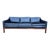 Animal Skin Vintage Black Leather 3-Seater Sofa from Ope Möbler, Sweden, 1960s For Sale - Image 7 of 7