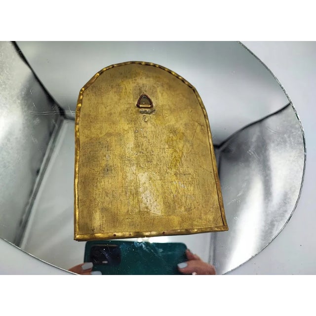 Art Deco Brass Mirror, 1920s For Sale - Image 6 of 8