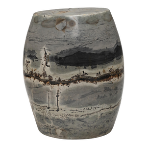Organic Modern Horizon Stone Drum Table