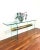 Pace Vintage 1970s Pace Glass Console Table With Suspended Brass Beam Mid Century Modern For Sale - Image 4 of 11