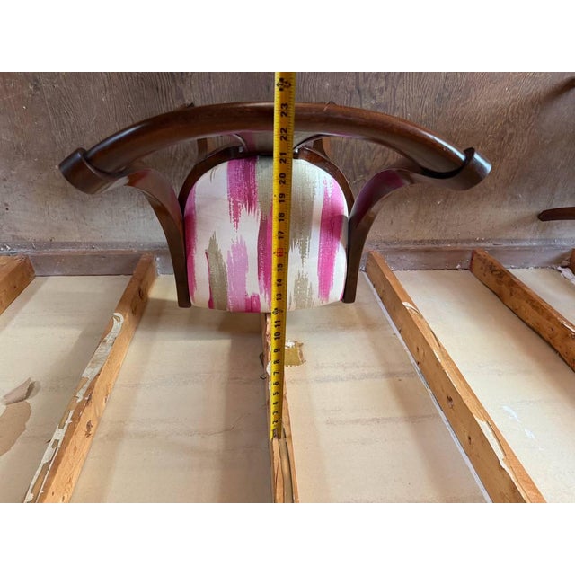 20th Century Regency Klismos Cherry Wood Dining Chairs For Sale In Washington DC - Image 6 of 18