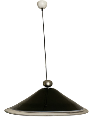 Large Melania Round Pendant Lamp in Murano Glass by Renato Toso for Leucos, 1970