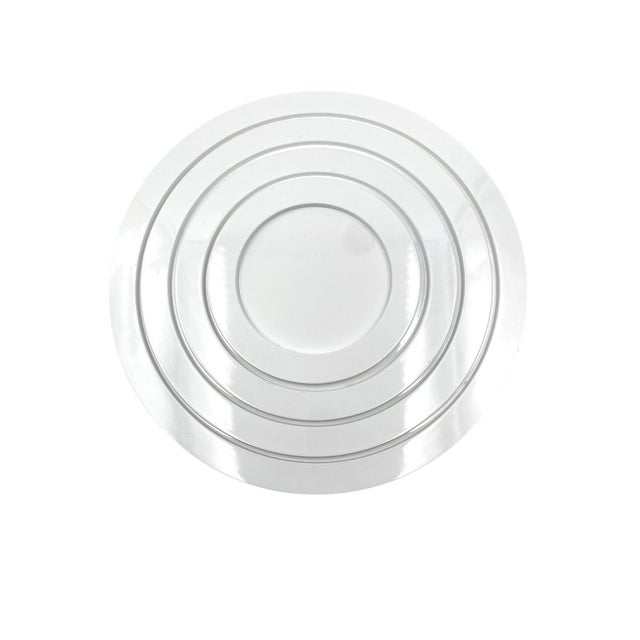 1970s Great White Centerpiece Stacked White Plastic Trays, Italy 1970s For Sale - Image 5 of 9