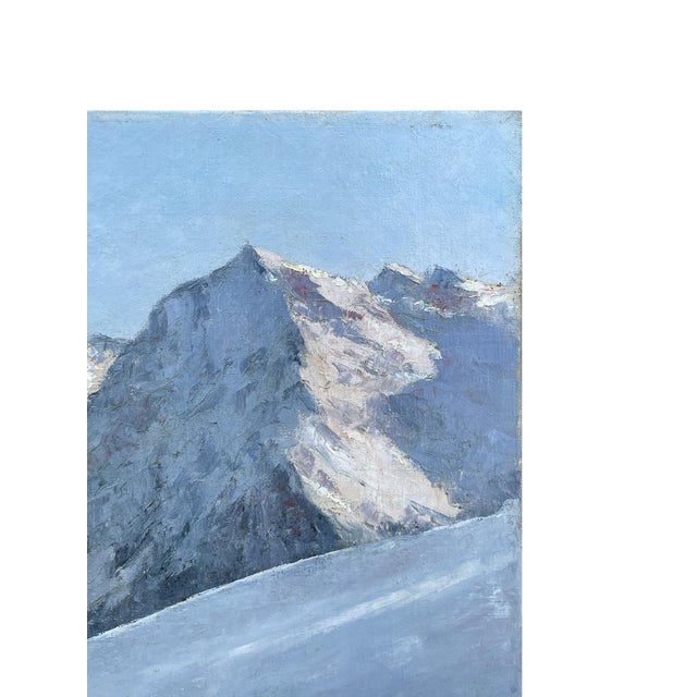 Clément Castelli, Snowy Landscape, 1890s, Oil Painting on Canvas, Framed For Sale - Image 3 of 15