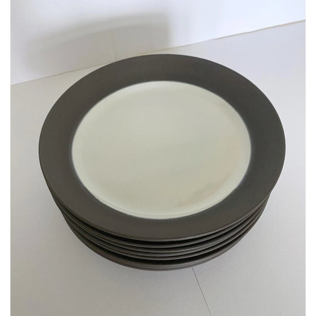 Gorgeous set of modernist mid-century design classic “Flamestone" pottery by Danish sculptor and designer Jens Harold...