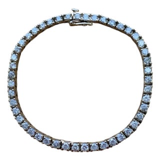 Ladies 14k Gold Diamond Tennis Bracelet 7in. (4.0 Ct.) For Sale