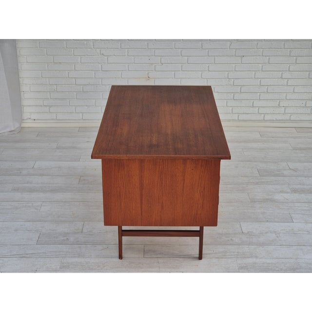 Vintage Danish Teak Desk, 1960s For Sale - Image 11 of 18