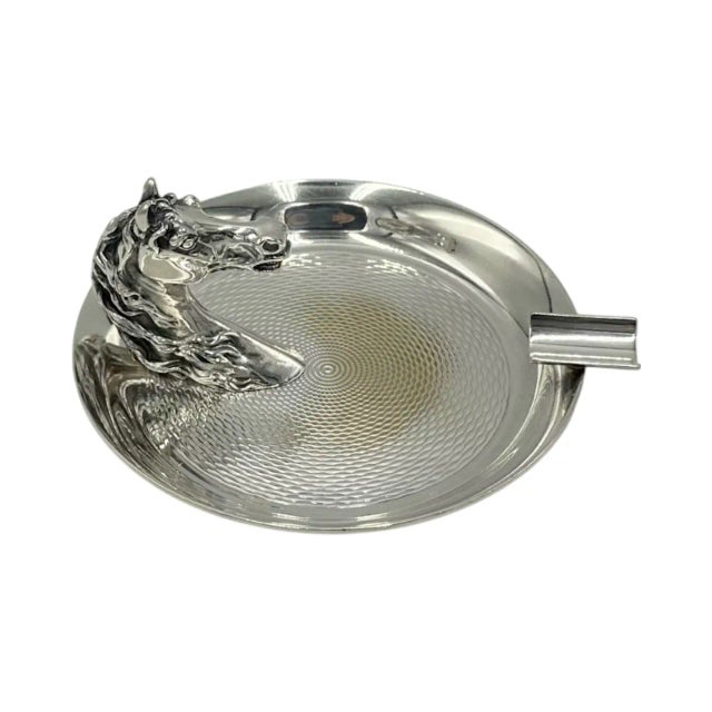 Mid 20th Century Vintage Hermes Paris Equestrian Horse Head Ashtray For Sale - Image 5 of 17
