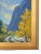 Mountain landscape oil painting on artist board by listed artist Silvio Silvestri (1948-2018.) Silvestri was a plein-air...