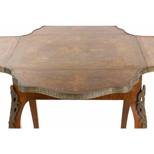 Small Folding Table in Metal and Wood, Italy, 20th Century For Sale - Image 14 of 15