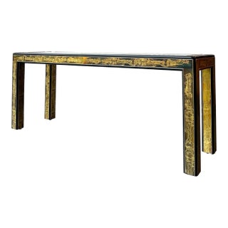 1970s Bernhard Rohne for MasterCraft Sofa Console Table For Sale