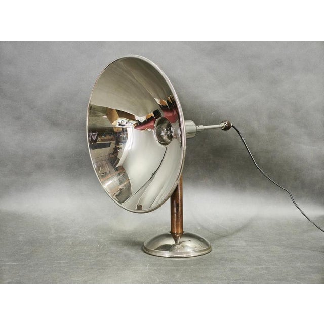 Vintage Bauhaus Chrome Table Lamp with Beech Handle, 1930s For Sale - Image 14 of 15