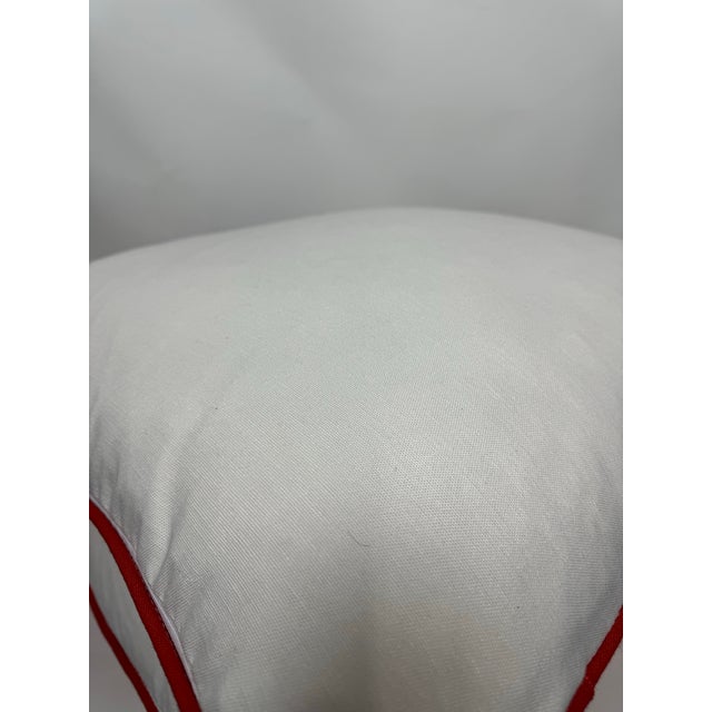 Deadstock Thibaut Bonita Springs in Coral Pillows - Pair For Sale - Image 12 of 12