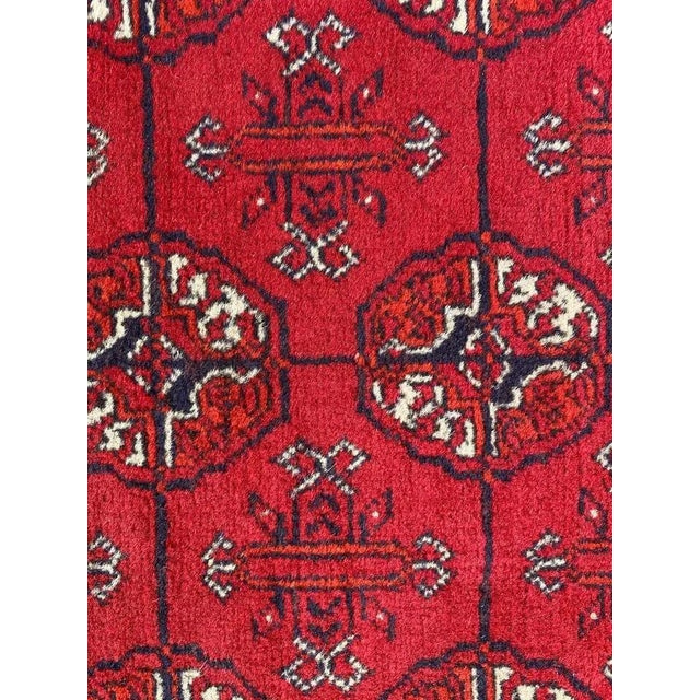 Textile Vintage Turkmen Afghan Bokhara Design Runner For Sale - Image 7 of 18