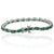 Metal Classic 10.05 Ct Natural Oval Emerald & Diamond Tennis Bracelet in Solid 925 Silver For Sale - Image 7 of 12
